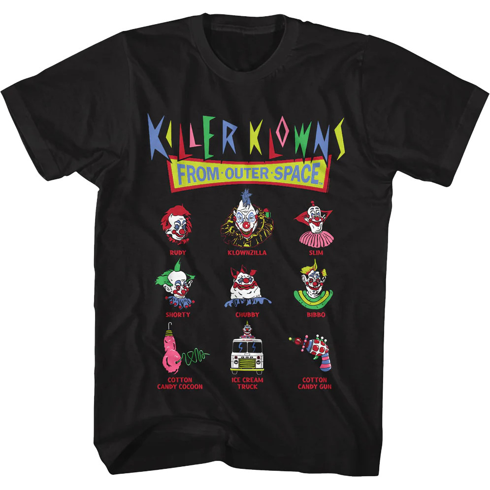 Icons Collage Killer Klowns From Outer Space Tshirt